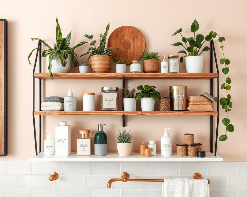 bathroom decor shelf