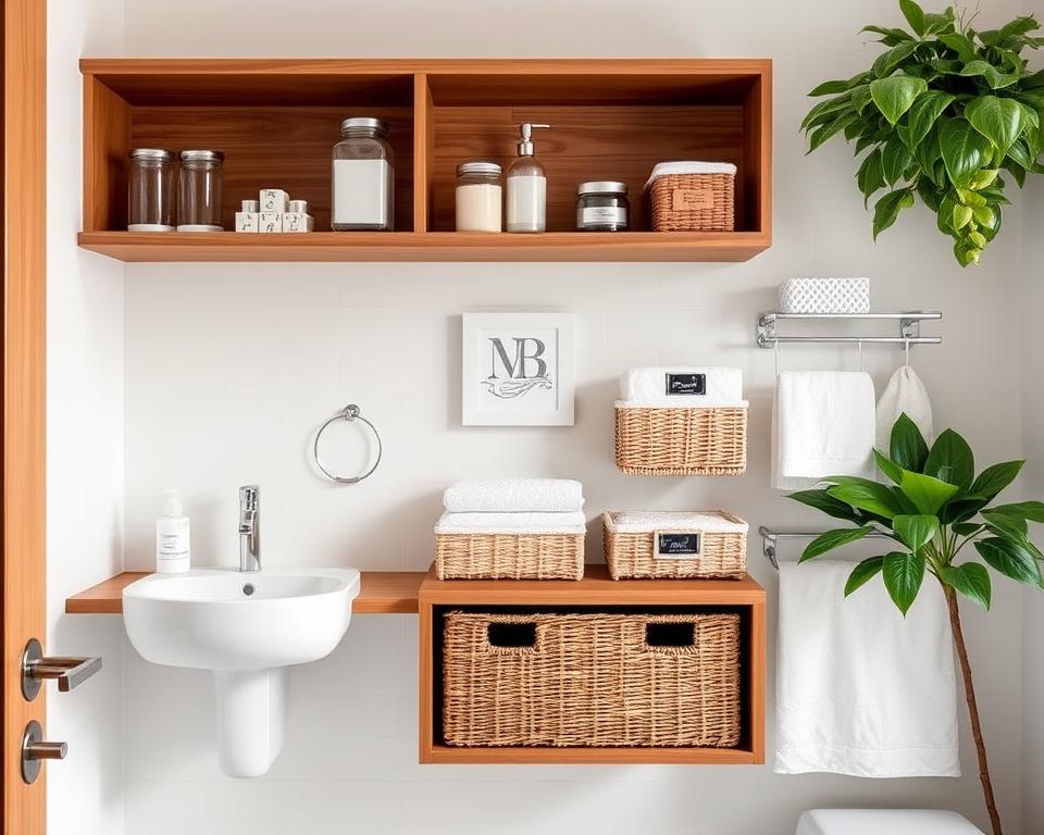 bathroom decor storage