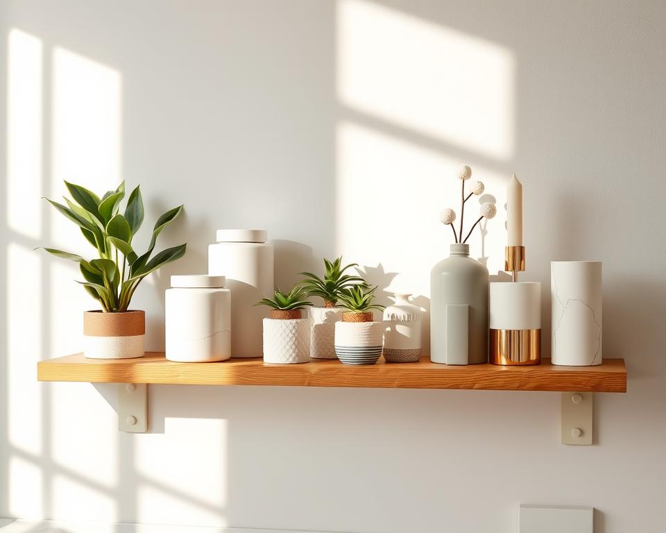 bathroom shelf decor