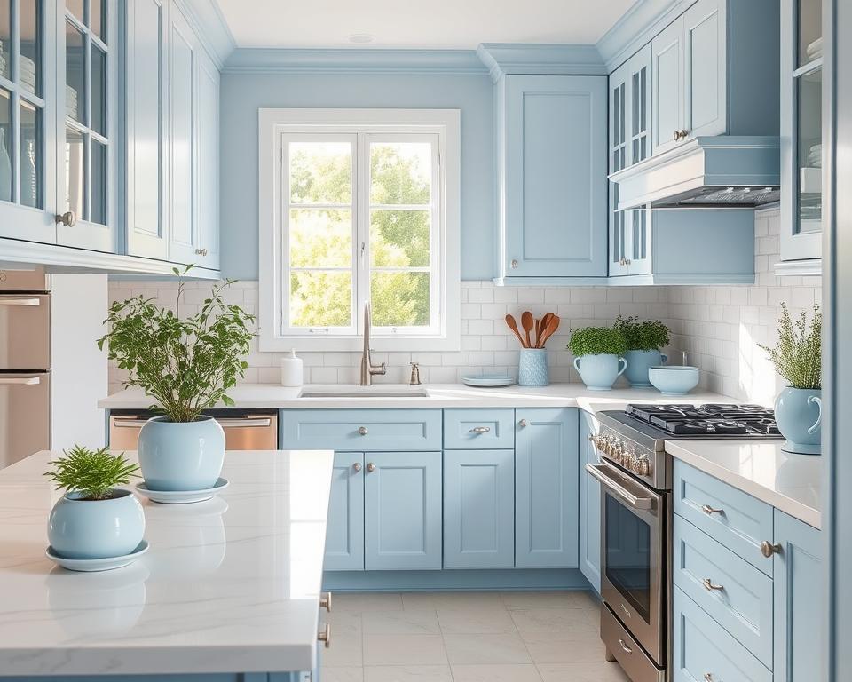 A Splash of Serenity: Blue Kitchen Decor Ideas for a Calm and Cool Space