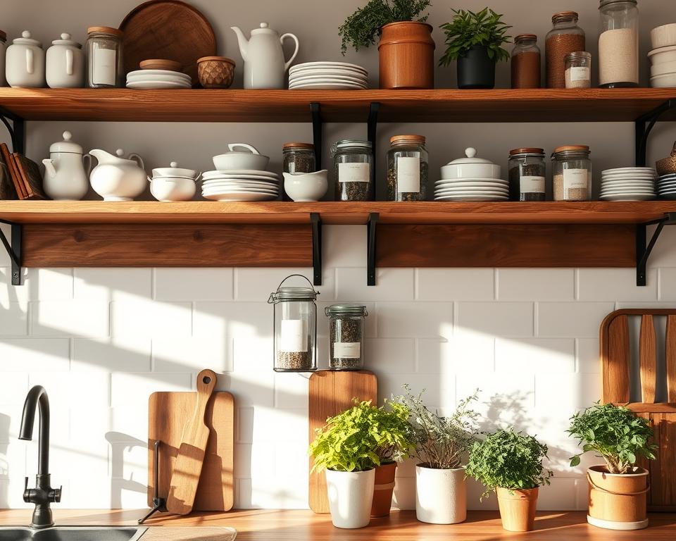 kitchen decor shelves