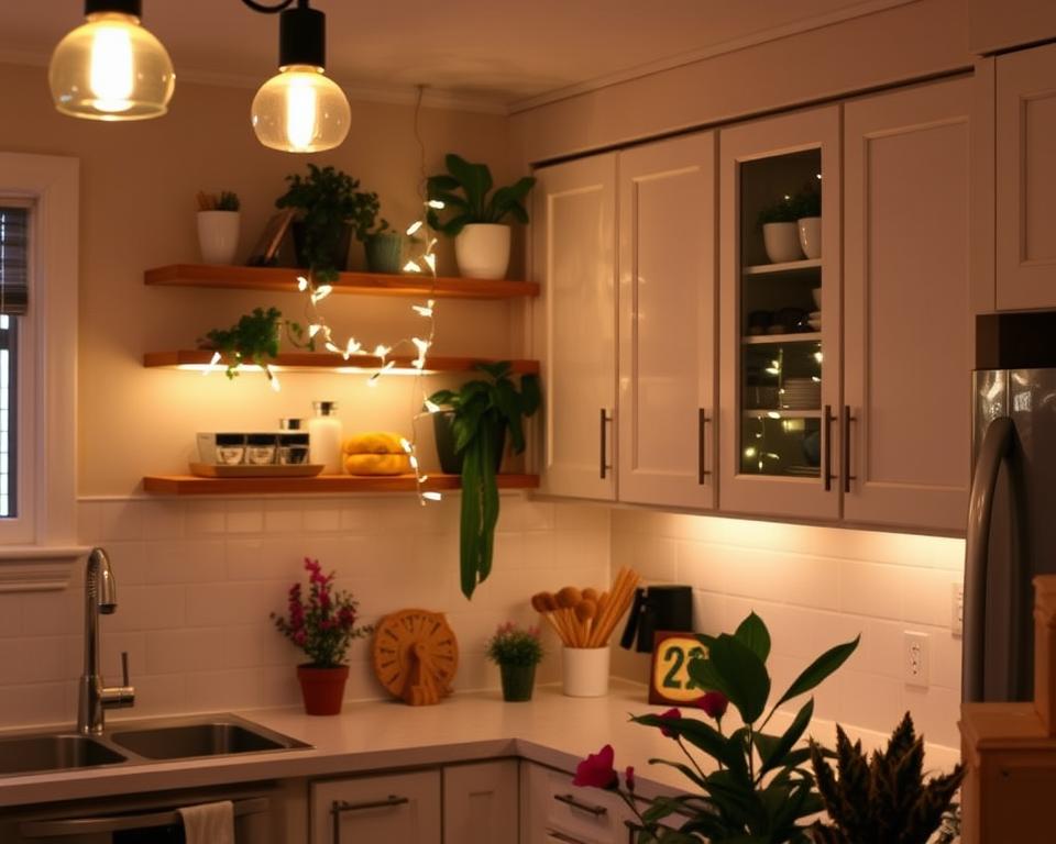 renter friendly kitchen lighting