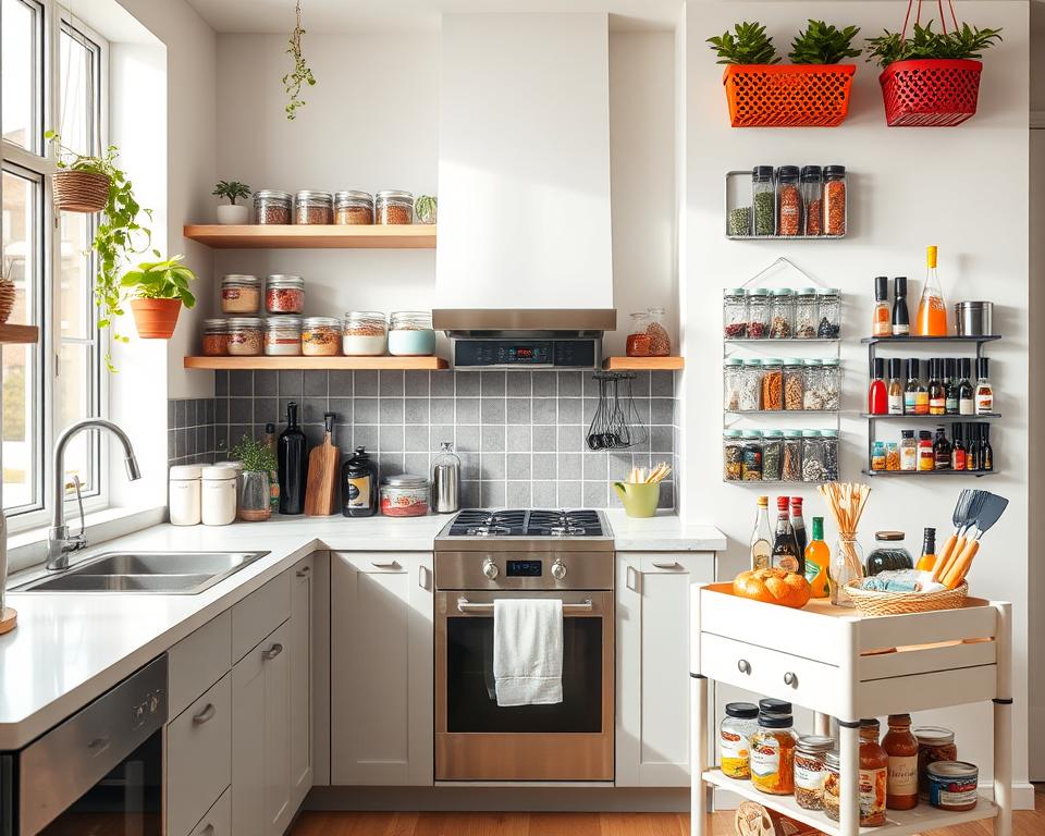 renter friendly kitchen storage