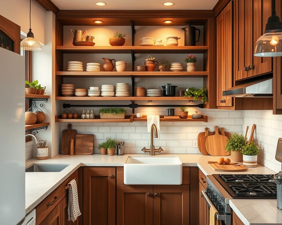 kitchen decor brown cabinets