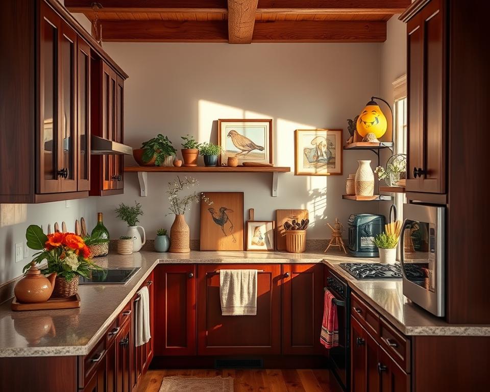 kitchen decor brown cabinets